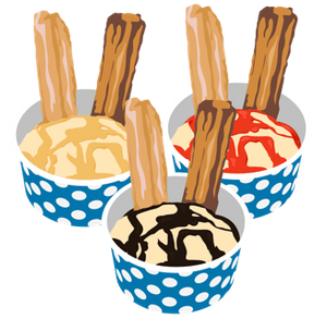 Ice Cream and Churros Combo Cup