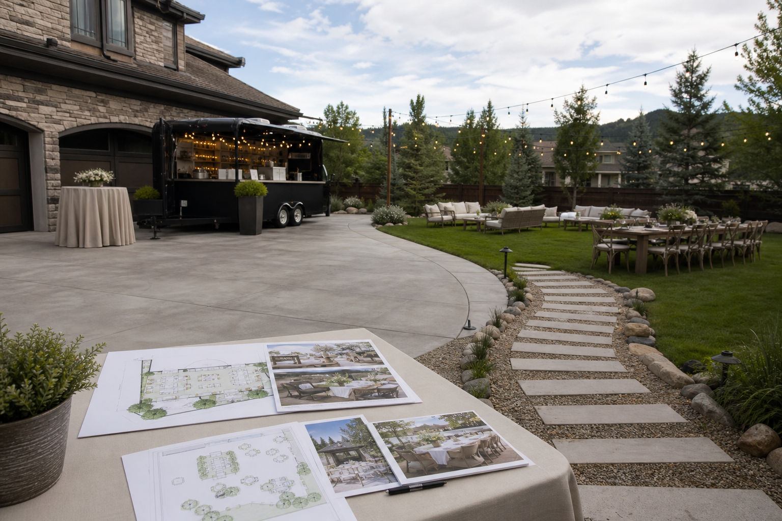 How an Event Planner Structures a Site Visit for Backyard Weddings and Private Parties With Mobile Catering