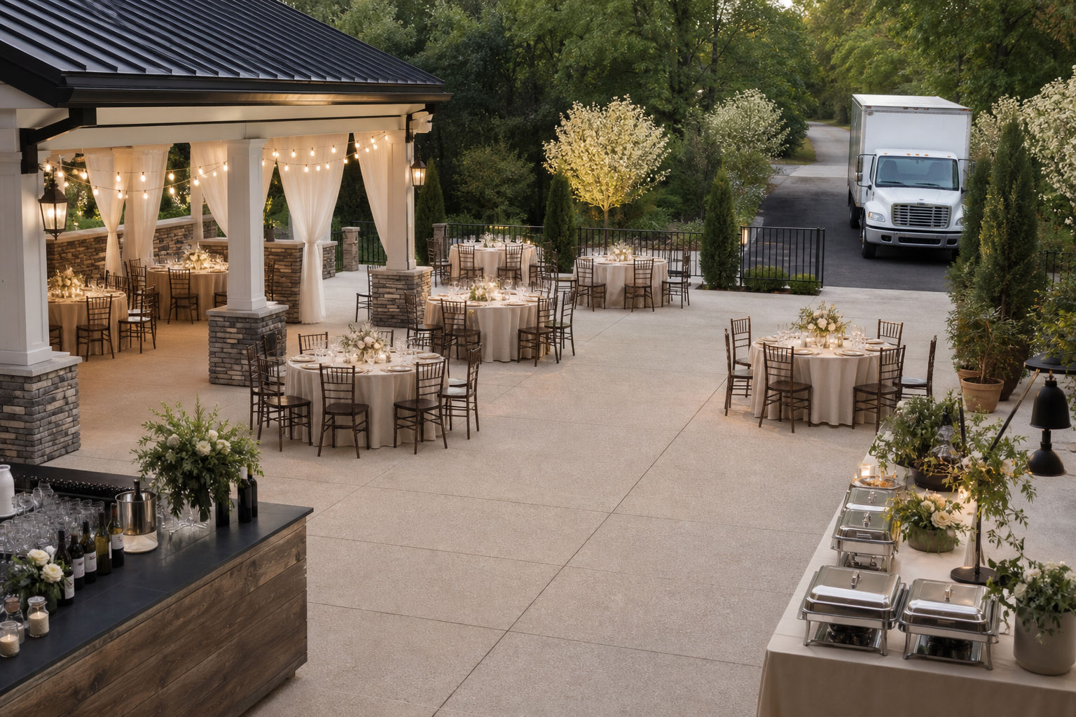 How to Plan a Wedding Service Reception Floor Plan in Englewood for Mobile Catering, Guest Comfort, and Smooth Event Flow