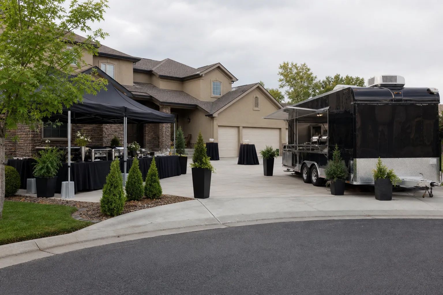 Curbside mobile catering setup planned for a Commerce City open house